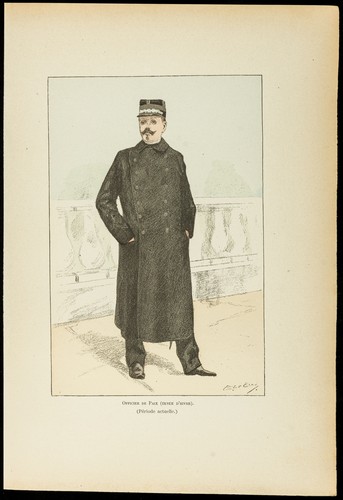 1896 officier paix tenue - -,