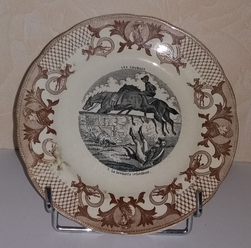 Assiette ancienne faïence - assiette,