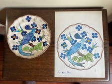 huile sur assiette J.B Maurice