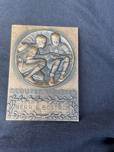 Médaille plaque bronze - médaille,