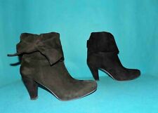 bottines boots RED VALENTINO en cuir veau suède noir pointure 38 EUR