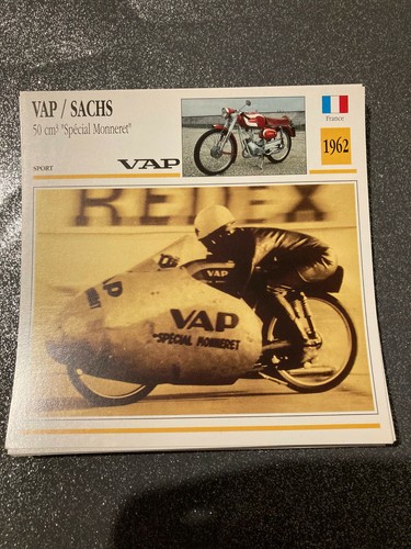 Carte fiche moto collection - moto,