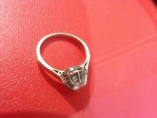 Bague Alliance Solitaire Diamant Véritable avec facture taille 51