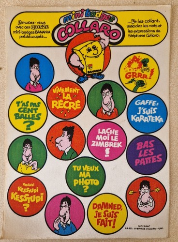 Autocollant mini badges - autocollant,