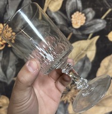 Saint St Louis Modèle XIXeme Série de 3 Verre à Pied Cristal Taillé 15cm