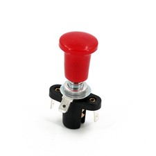 Interrupteur à tirette lumineux Rouge 12V 12A