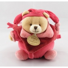 Doudou et compagnie ours noeuds rose fushia pantin - 4121