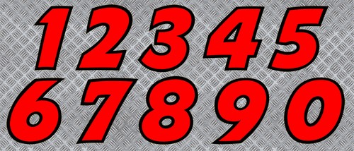 Numero course racing auto - racing,