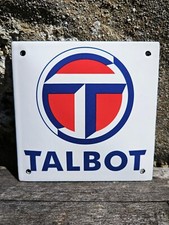 Plaque émaillée Automobile TALBOT Enamel Sign no Peugeot Citroën Simca Chrysler