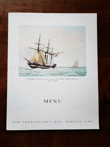 Menu paquebot transatlantique - menu,