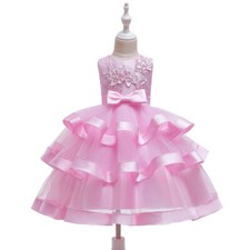 Robe De Princesse En Dentelle Pour Fête De Bal Pour Fille 4-10 Ans Tutu