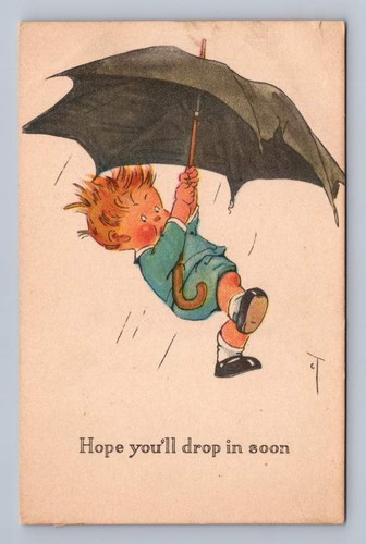 Windy umbrella boy antique - windy,
