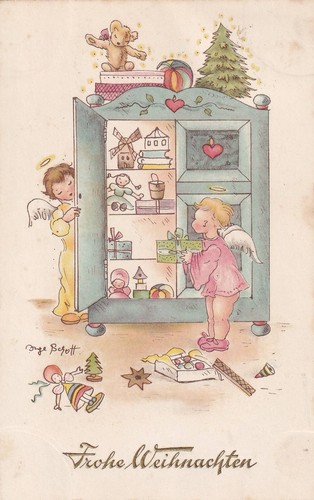 Artist postcard christmas - artist,