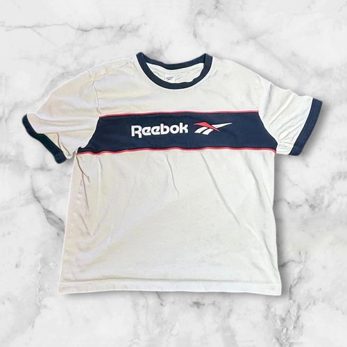 Vintage shirt blanc reebok - t-shirt,
