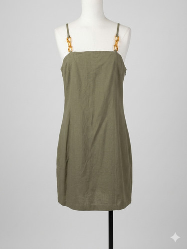 Robe courte kaki - robe, bzb