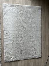 Tapis Fourrure Blanc 170x120cm