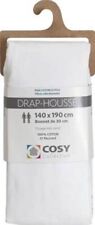 LOT de 2 Draps Housse 100% COTON 57 FILS OEKO-TEX CHOIX COLORIS