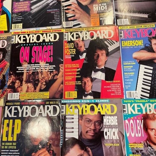 Keyboard magazines buy one - keyboard, magazines,