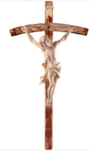 Crucifix pastoral sculpté - crucifix, en
