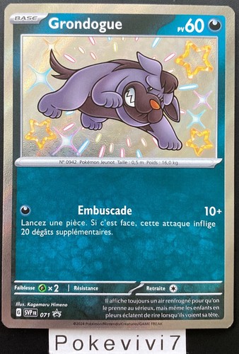 Carte pokemon grondogue 071 - carte,