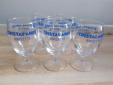 5 verres ballon CRISTAL ANIS ANISETTE