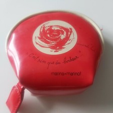 PORTE MONNAIE MARINA MARINOF SIMILI ROUGE COLLECTOR 