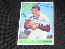 LEN GABRIELSON GIANTS 1966