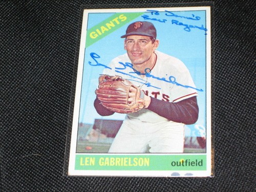 Len gabrielson giants - giants, 1966