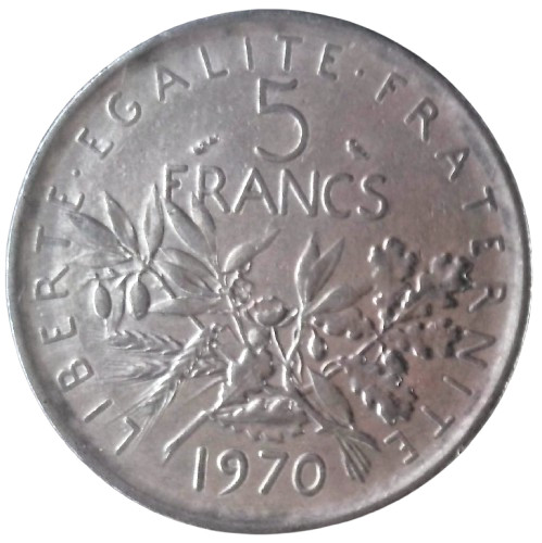 France pièce monnaie 5 - france, de