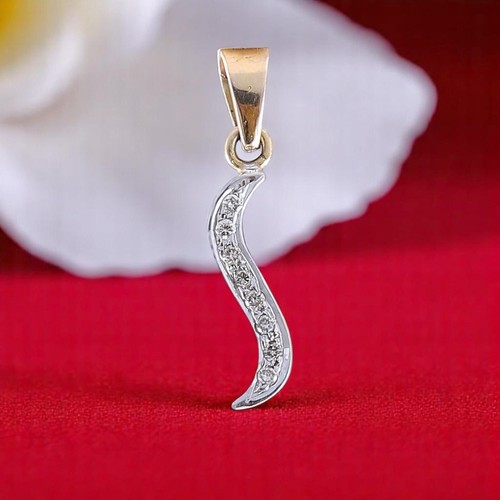 élégant pendentif courbe - pendentif,