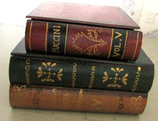 Trois faux livres en bois trompe l'œil Cachette secrète À poser à plat