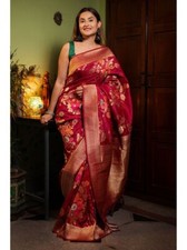 Mariage Bollywood Sari Indien Créateur Vêtement Fête Ethnique Neuf Femme