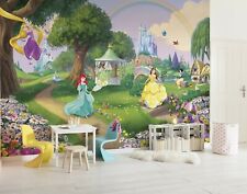 366x254cm Princesse Chambre Papier Peint Photo Murale Décor Disney Jardin
