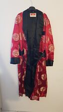Peignoir Ou Kimono Chinois En Satin Et Soie Vintage 
