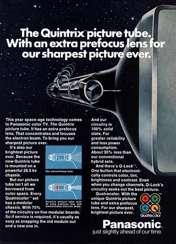 1974 panasonic quintrix - 1974, panasonic: