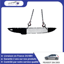 🇫🇷 GRILLE PARE-CHOC AVANT PEUGEOT 206 3P ➤7422AF ♻️