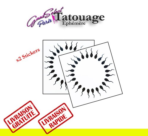 Tatouage temporaire tetons - temporaire, &