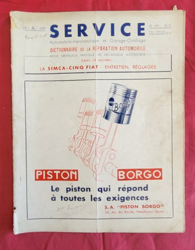 Service 1937 étude - service,