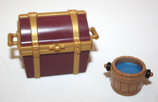 PLAYMOBIL 6625 LOT COFFRE SEAU PIRATE ILE AU TRESOR 4783 6683