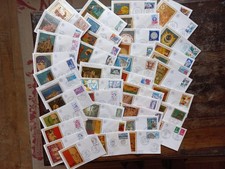 Lot enveloppes 1er jour. France 1976 sur soie . bon état général.