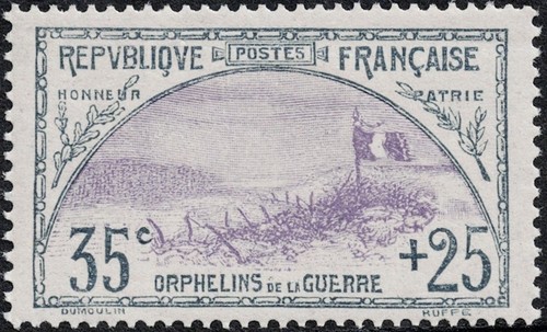 Timbre france 152 orphelins - france, n°152