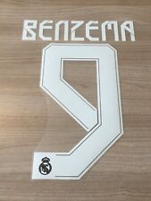 Flocage officiel ADULTE BENZEMA N°9 21-22 AWAY et THIRD REAL MADRID vendeur pro