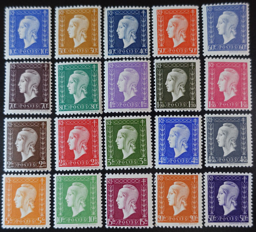 France timbre marianne - marianne, de