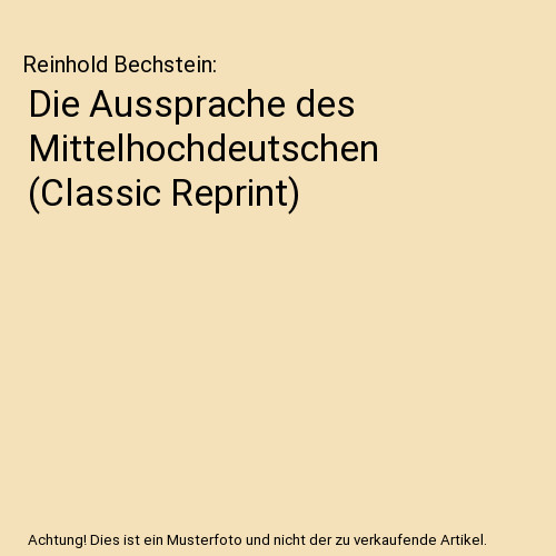 Die aussprache des - die,