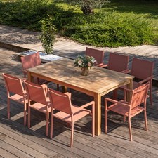 Salon de jardin en teck JAVA