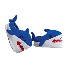 Pantoufles En Peluche En Forme De Requin, Douces, Chaudes Et Confortables, Pour