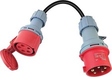 32A 16A, Apporter 39.5cm Rallonge Electrique Exterieure, CEE Adaptateur Prise  