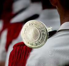 1 x Bouton Argent "10 mm"