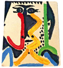 Tapis Mural Picasso Tête D'homme édition limitée N°231/500 Desso 1964 Déco 