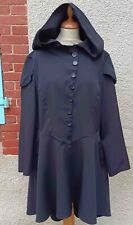 houppelande manteau-cape noir gothique cosplay :: taille 5xl :: the whole state